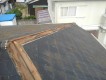 雨漏りで腐食した貫板