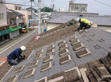 セメント瓦の復旧