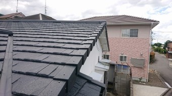 ケラバ瓦取り付け