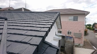 ケラバ瓦取り付け