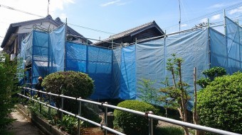 ホコリの飛散防止ネット