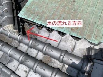 トンネルに溜まった落ち葉の掃除