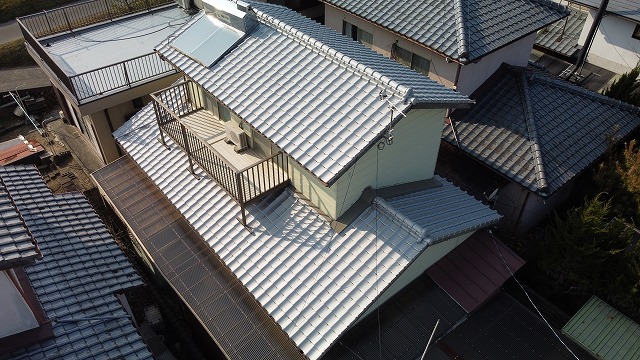 和型スレートの屋根