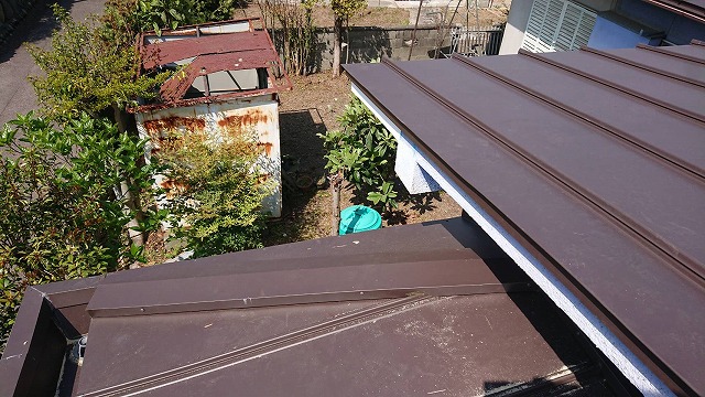 立平葺板金の屋根