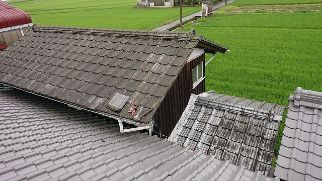 スレート瓦の屋根